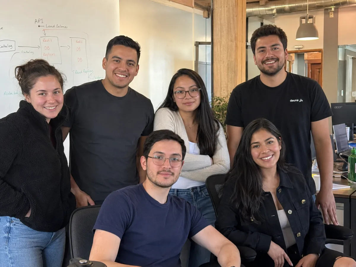 The DataRunner team at the whiteboard