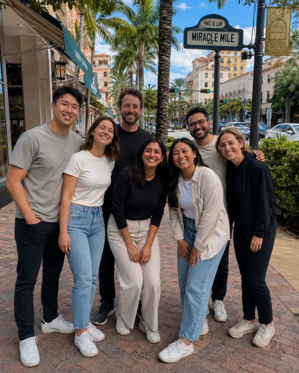 The DataRunner team on Miracle Mile